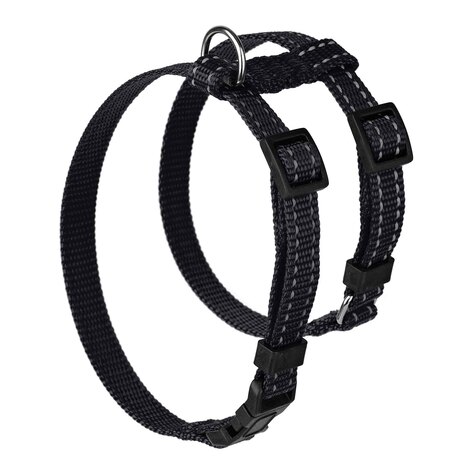 Шлея KARELINE з нейлону зі світловідбивною ниткою та пластиковою пряжкою