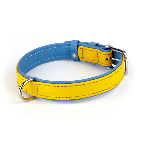 Нашийник KARELINE з натуральної шкіри двокольоровий